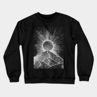 As a sun burst Crewneck Sweatshirt